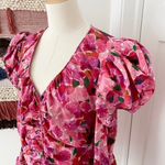Isabel Marant Mirnao Floral Top Pink Size 8 NWT Photo 5