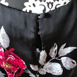 Dana Buchman Black Flower Print Tank Top Size M Photo 5