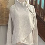 Athleta Gray Cowl Neck Sweater Cozy Casual Sweatshirt with Zip Small Photo 0