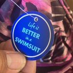 FINAL MARKDOWN Stylish Pink and Black ladies One Piece Swimsuit 16 NWT Photo 4