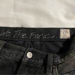 Free People Free people Black Distressed Destroyed Chewed Up Midrise Straight Leg Size 26 Photo 4