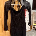 Lucy in the Sky Black  Mini Dress Sequin Photo 0