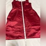 STACEES Burgundy Satin Square Neckline Formal Mini Dress NWT Sz 4 Red Photo 8