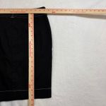 Kenzie 4 Black Buttoned Denim Skirt Midi Contrast Stitch Pockets Y2K Streetwear Photo 4