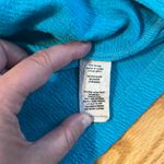 Soft Surroundings  Tunic Textured Long Sleeve Shirt Pullover Top Blue Small Photo 7