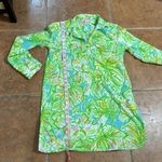 Lilly Pulitzer  Womens Button Down Shirt Dress Multi Colored Size Extra Small Photo 8