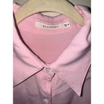 Ellison Women's Pink Long Sleeve Button Down Shirt Size M Photo 2