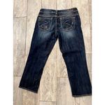 Silver Jeans Aiko Capri Cropped Denim size 28 Crop Cropped Womens Stretch Blue Photo 6