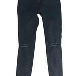 Universal Threads Universal Thread Mid-Rise Skinny Jeans Black Distressed Grunge Goth Indie Sleaze Photo 0