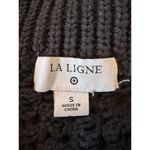 LA LIGNE Blue and White Striped Cropped Sweater Size Small Photo 2