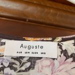 AUGUSTE • Women's Brown Multicolor
Floral Printed Wrap Tie Maxi Dress size 4 Photo 2