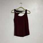 Athleta Burgundy With Ease Cut Out Tank Top Sz S Photo 1