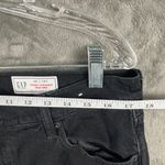 Gap Cheeky Straight High Rise Jeans Women's 32 14S Black Denim Grunge Minimalist Photo 2
