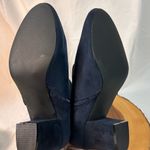 Allegra K  Women's Round Toe Side Zip Chunky Heel Ankle Boots Navy Blue Size‎ 10 Photo 10