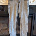 EXPRESS  Jeans Slim Fit Comfy Acid Washed Out Black Womens 0 Low Rise Photo 3