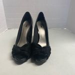 Fioni  Women’s Black Peep Toe Stiletto Heels Size 8.5 Photo 11