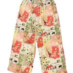 Amy K Su Sport Safari Animals Colorful Drawstring Lounge Pajama Pants Sz M Yellow Size M Photo 2