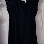 Motherhood Maternity Lace Short Sleeve Dress Navy Blue XL Bridal Baby Shower Size undefined Photo 0