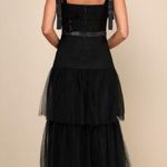 LULUS NWT Mystique Black Tulle Tie Photo 1