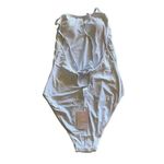 ANDIE  THE PALOMA RIB White One Piece Adjustable Straps Padded  Suit SZ L #1437 Photo 7