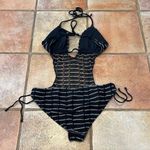 Ralph Lauren  mesh open back one piece, swim size large Photo 5