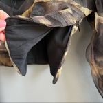 ZARA CORSETRY TULLE CROP TOP Black Tan Long Sleeve Mesh Cropped Top Small NWT Photo 10