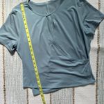 Lululemon Round Trip Short Sleeve Blue Cast Faux Wrap T-Shirt Women’s Size 4 Photo 5