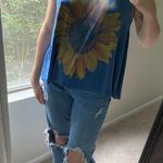 Wet Seal Blue Sunflower Tank Photo 1