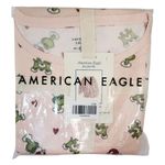 American Eagle Pajama Set Women Large Grinch Luxe Plush NWT Photo 0