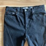 RE/DONE High-Rise Ankle Crop Comfort Stretch Jeans - Sz 32 - Black Photo 2