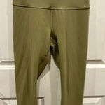 Lululemon  Wunder Train‎ High-Rise Crop 21" Bronze Green size 10 Photo 0