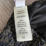 ANDIE  Swim X Demi Monaco Bikini Top Medium Black Gold Glittery Photo 6