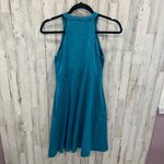 Toad & Co Teal Avalon Tank Stretch Jersey Fit & Flare Sundress Pockets Small Photo 4