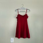 Reformation Bri Minidress in Red Cotton Size M Photo 2