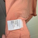 American Eagle Womens Large Peach Pink Orange Crop Tank Top Cami Bow Photo 3
