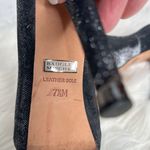 Badgley Mischka Monili gray glitter peep toe pumps Size 7.5 Photo 7