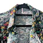 Free People Rudi Ruffle In Night Garden Floral Long Sleeve Top Size Small Photo 3