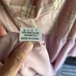 WBQ Womens Pink‎ Plaid Size XXXL Dress Long Sleeve Square Neck Midi NWT Pink Photo 7