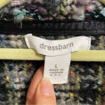 Dress Barn Black Lightweight Plaid Tweed Blazer Sz L Photo 3