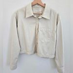 Good American Better Than Leather Shacket in BONE Size 2 Photo 2