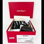 Salvatore Ferragamo Trezze 85mm Block Heel Slingback Leather Sandals Size 6.5 D Photo 1