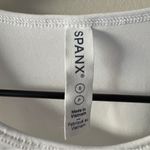 Spanx  Keyhole Back White Sleeveless Tank Top Athleisure solid stretch solid EUC Photo 6