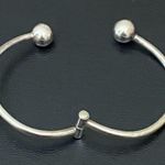 Hinge Vintage Mexican Silver 925 Orb Ball Adjustable Cuff Bangle Bracelet 14.8g Photo 8