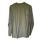 PINK - Victoria's Secret Victoria’s Secret PINK Sage Green Gold Sequin Spellout Long Sleeve Top XS Photo 1