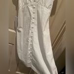 Free People Boyish Kennedy puff sleeves denim dress with tie back Photo 9