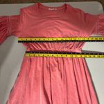 Anthropologie Sundry 1 Maxi Dress Small Pink Tiered Peasant Ruffle Short Sleeve Photo 2