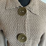 Boden tan knitted‎ collared sweater size 10 Photo 1
