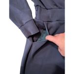 Spanx Air Essentials Blue Wide Leg Long Sleeve Jumpsuit Size MP Photo 2