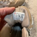 On Running Cloud Hi Sneaker Size 8.5 Womens Tan Tennis Shoes Photo 11