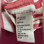 kim rogers Red and White Striped Button Down Shirt Photo 7